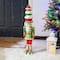 Glitzhome® 28" Pre-Lit Christmas Nutcracker Porch Décor with Timer